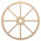 Wagon Wheel Solid Unfinished Craft Wood Holiday Christmas Tree DIY Pre-Drilled Ornament